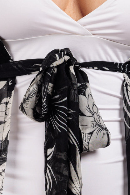 CASSIA Silk Chiffon Long Robe