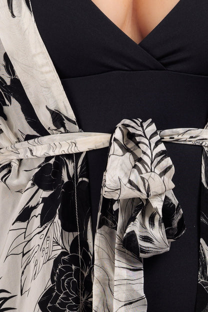 CASSIA Silk Chiffon Long Robe