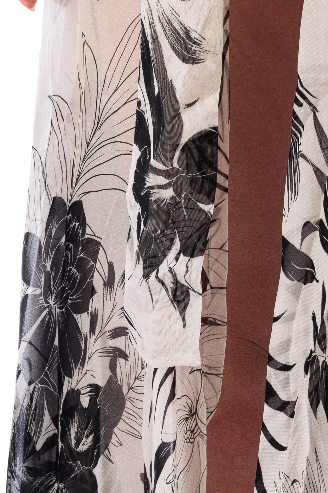 CASSIA Silk Chiffon Long Robe