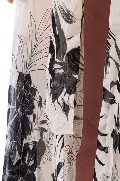 CASSIA Silk Chiffon Long Robe