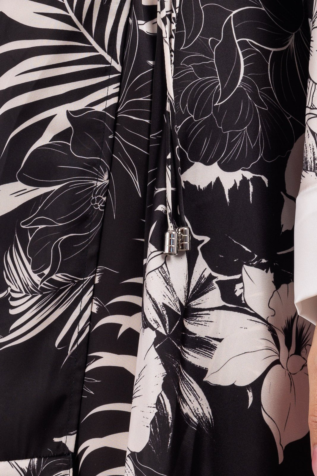 CASSIA Silk Short Wrap Around LS Dress