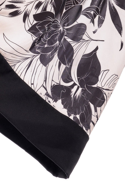 CASSIA Silk Short Wrap Around LS Dress