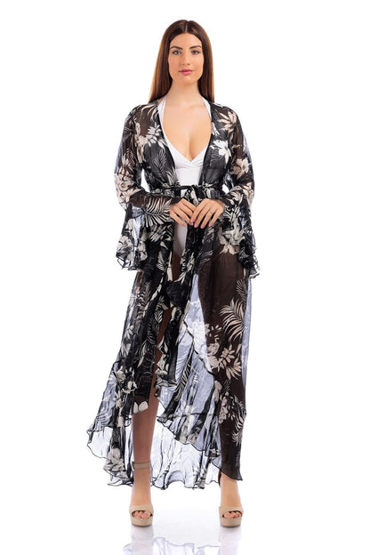 Chiffon Wrap Coverup Dress