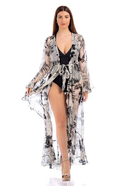 Chiffon Wrap Coverup Dress