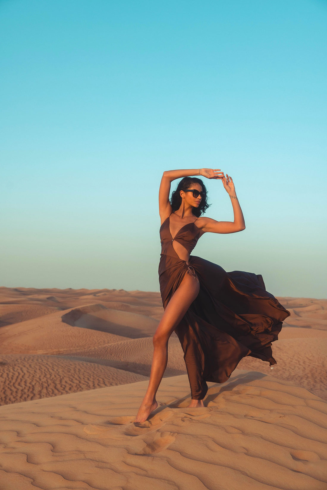 Elegant High Slit Maxi Dress