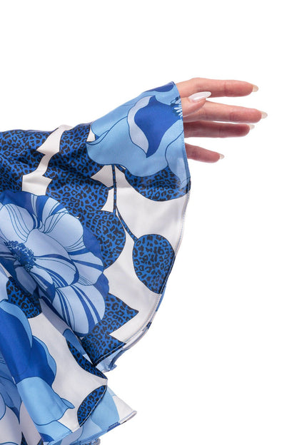 Floral Wrap Maxi Dress - by CAPRI LIFESTYLE