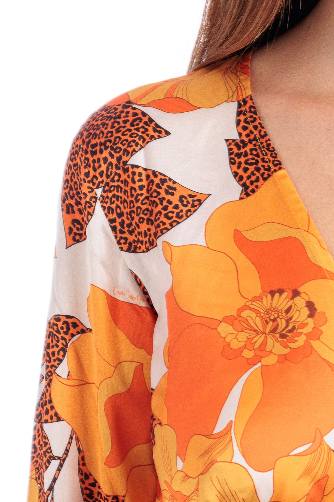 Floral Wrap Maxi Dress - by CAPRI LIFESTYLE