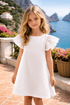 Girl Linen Dress - by CAPRI LIFESTYLE