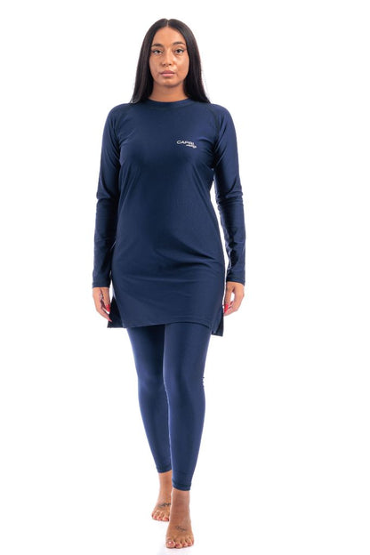 LBK19 - Women Modest wear with Tight Leggings, Head Cover - Burkini - by CAPRI LIFESTYLE