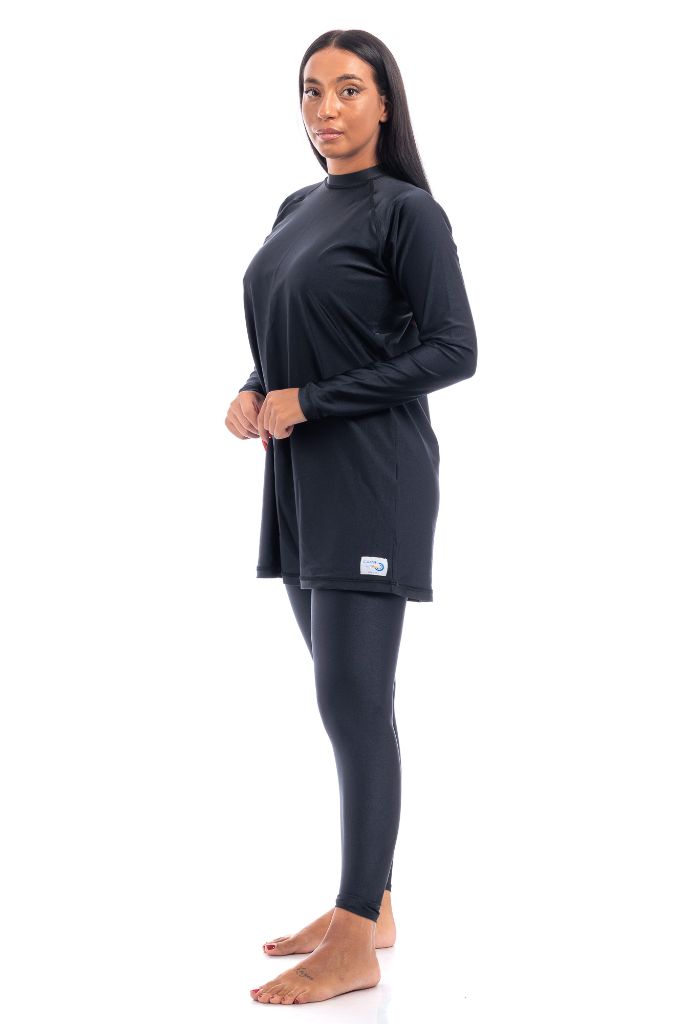 LBK19 - Women Modest wear with Tight Leggings, Head Cover - Burkini - by CAPRI LIFESTYLE