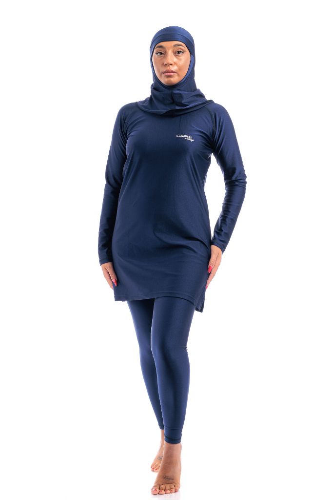LBK19 - Women Modest wear with Tight Leggings, Head Cover - Burkini - by CAPRI LIFESTYLE