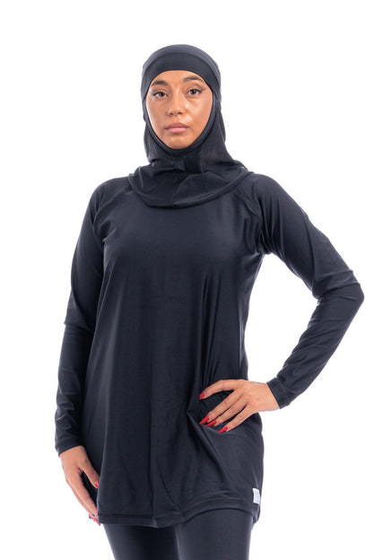 LBK19 - Women Modest wear with Tight Leggings, Head Cover - Burkini - by CAPRI LIFESTYLE