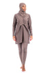 LBK33 - Capri Luxury Plain Burkini, Front Details with Head Cover & Leggings - Burkini - by CAPRI LIFESTYLE