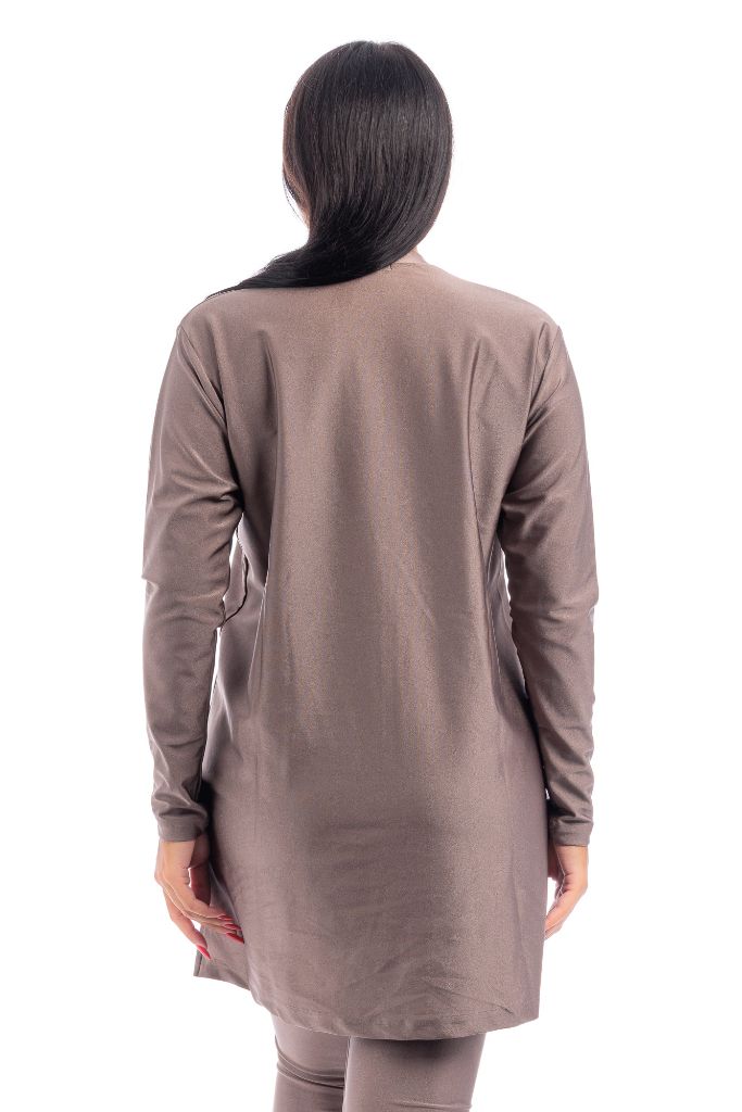LBK33 - Capri Luxury Plain Burkini, Front Details with Head Cover &amp; Leggings - Burkini - by CAPRI LIFESTYLE