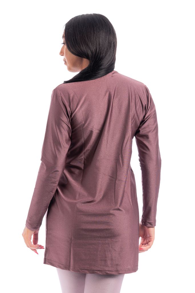 LBK33 - Capri Luxury Plain Burkini, Front Details with Head Cover &amp; Leggings - Burkini - by CAPRI LIFESTYLE