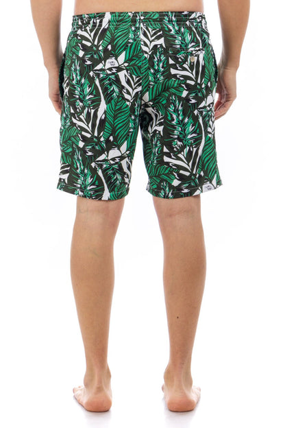 Leaf Printed Swim Shorts