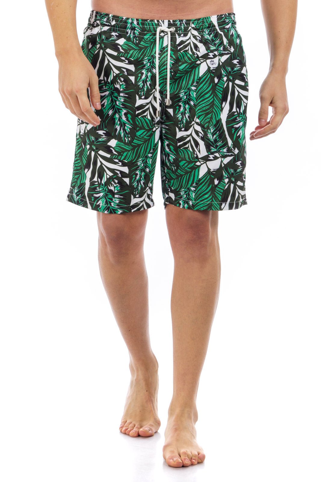 Leaf Printed Swim Shorts
