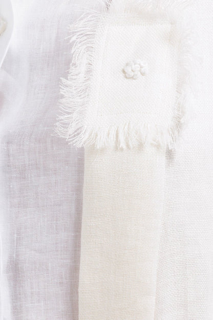 Linen Abaya With Embroidery Details - by CAPRI LIFESTYLE