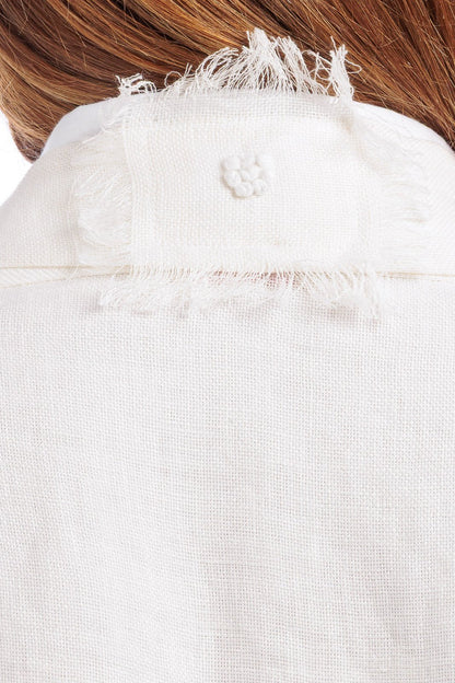 Linen Abaya With Embroidery Details - by CAPRI LIFESTYLE