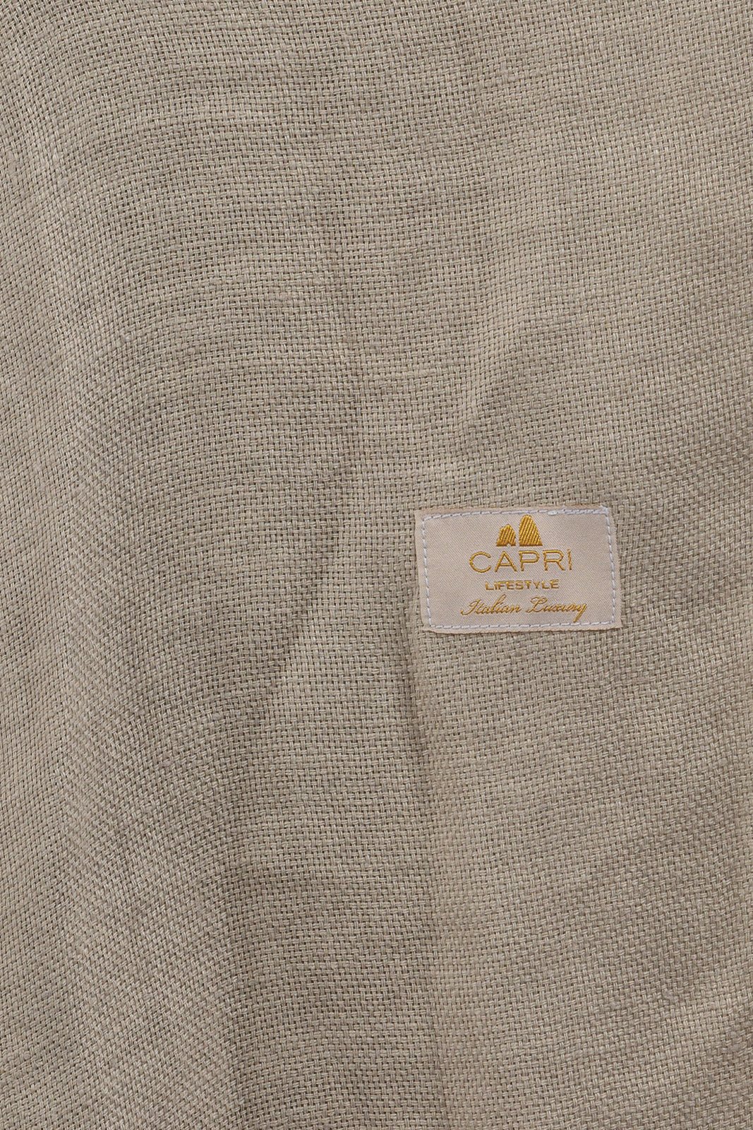 Linen Abaya With Flower Embroidery Details - by CAPRI LIFESTYLE