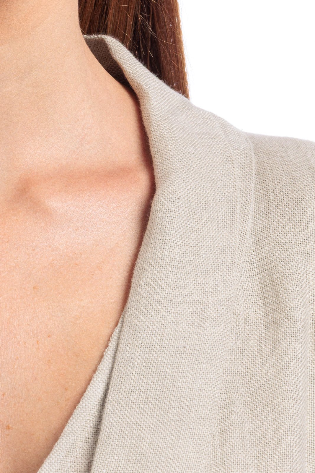 Linen Abaya With Flower Embroidery Details - by CAPRI LIFESTYLE