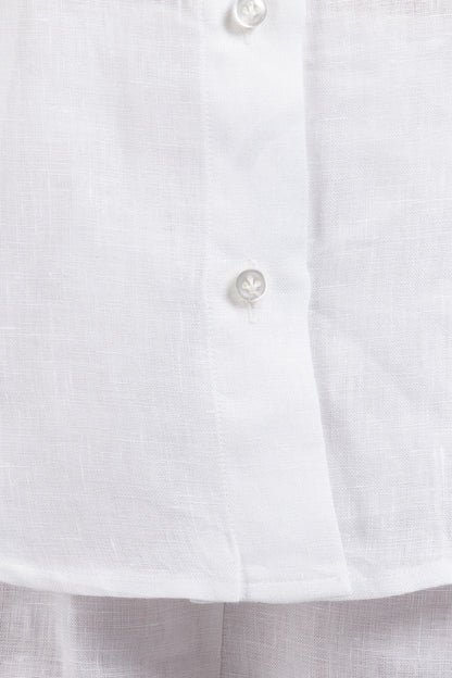 Linen Classic Collar Polo Shirt