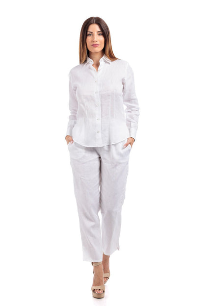 Linen Classic Collar Polo Shirt