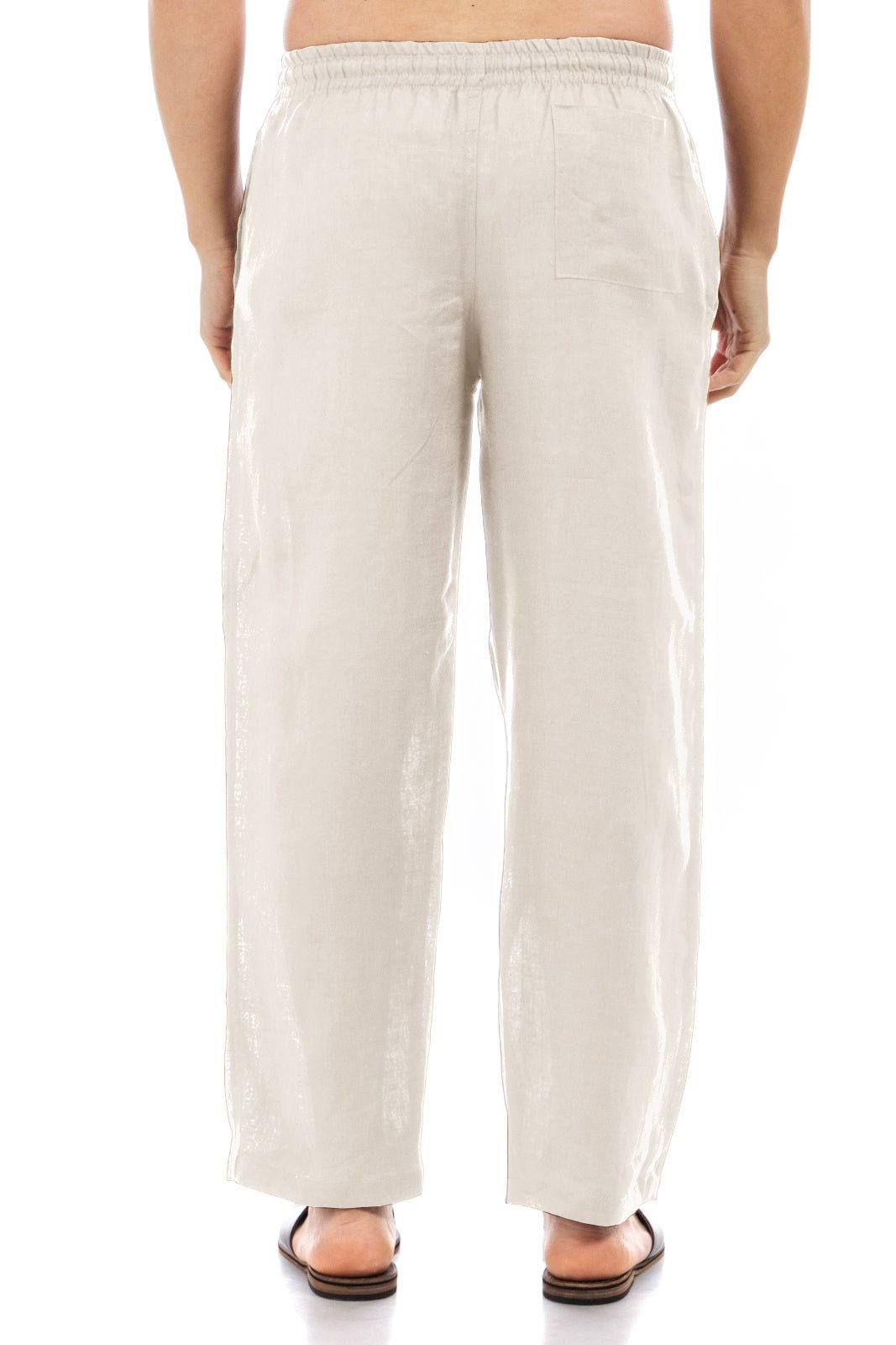 Linen Drawstring Pants by CAPRI LIFESTYLE