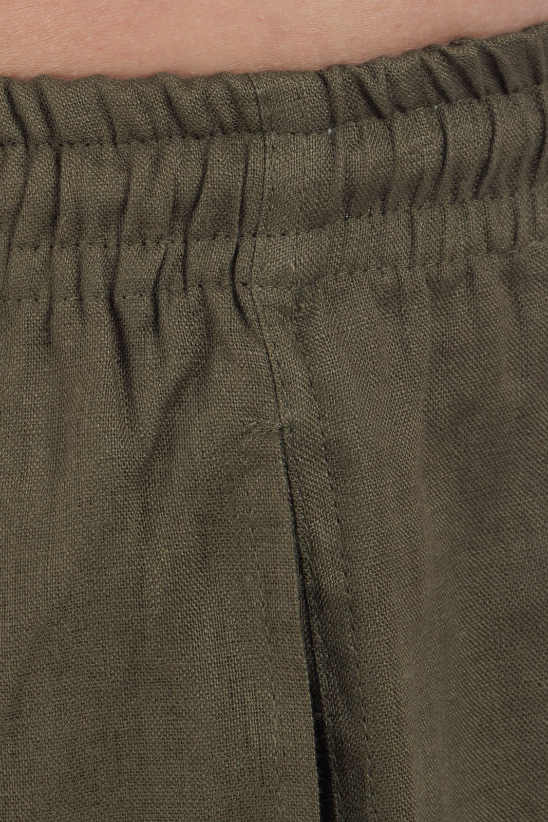 Linen Drawstring Shorts by CAPRI LIFESTYLE