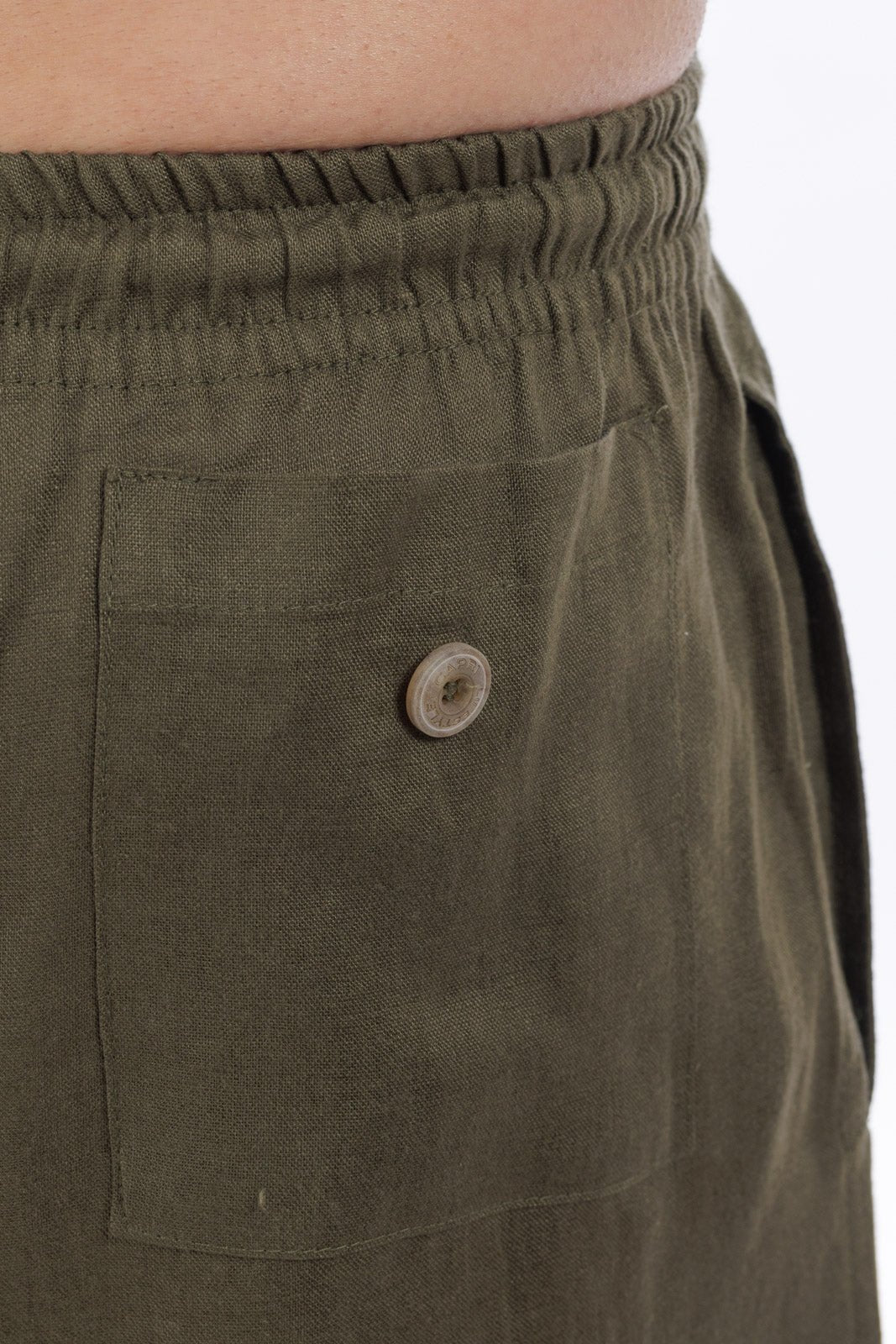 Linen Drawstring Shorts by CAPRI LIFESTYLE