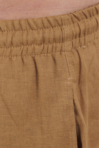 Linen Drawstring Shorts by CAPRI LIFESTYLE