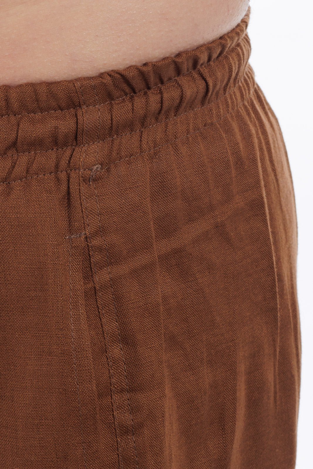 Linen Drawstring Shorts by CAPRI LIFESTYLE