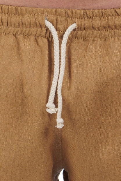 Linen Drawstring Shorts by CAPRI LIFESTYLE