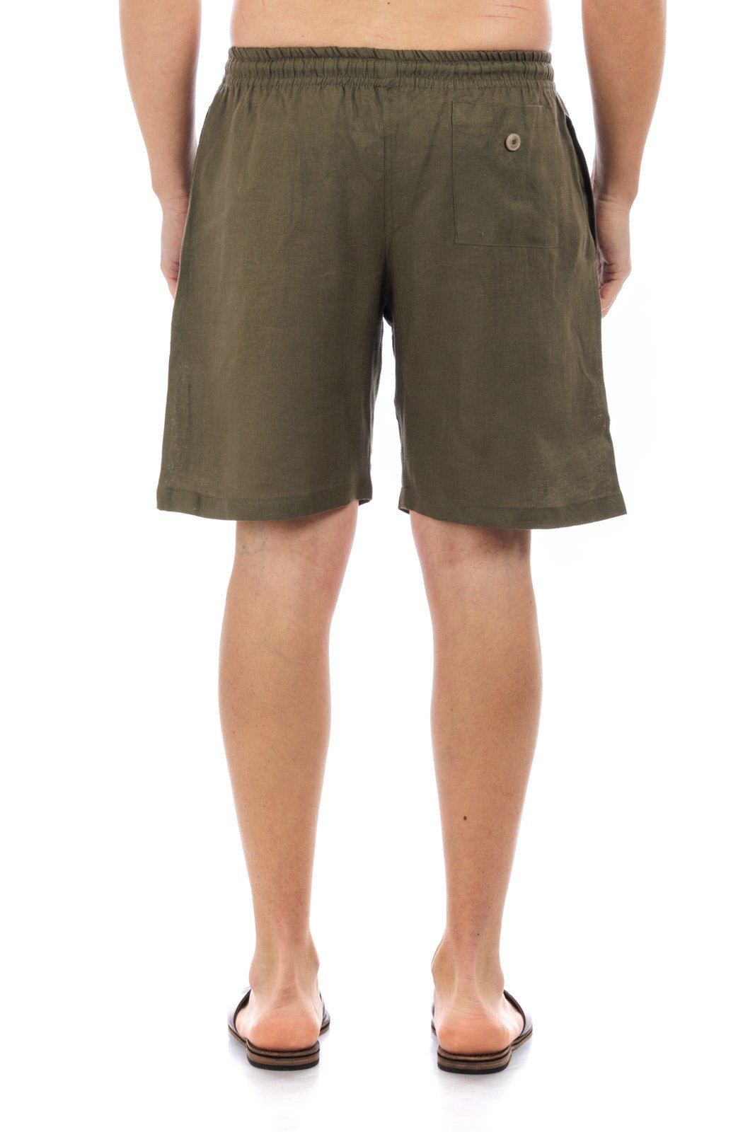 Linen Drawstring Shorts by CAPRI LIFESTYLE