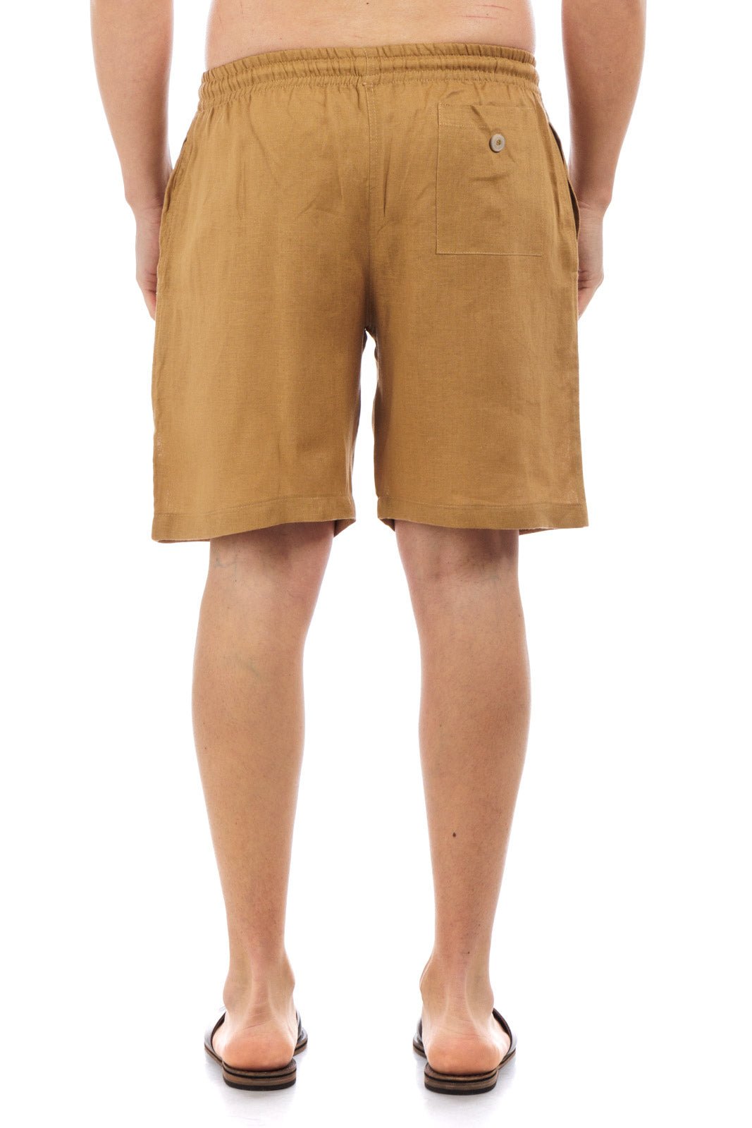 Linen Drawstring Shorts by CAPRI LIFESTYLE