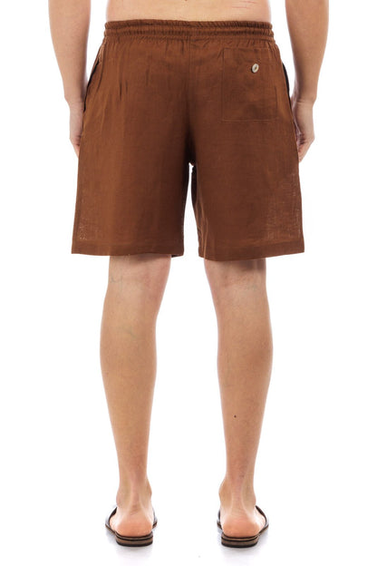 Linen Drawstring Shorts by CAPRI LIFESTYLE