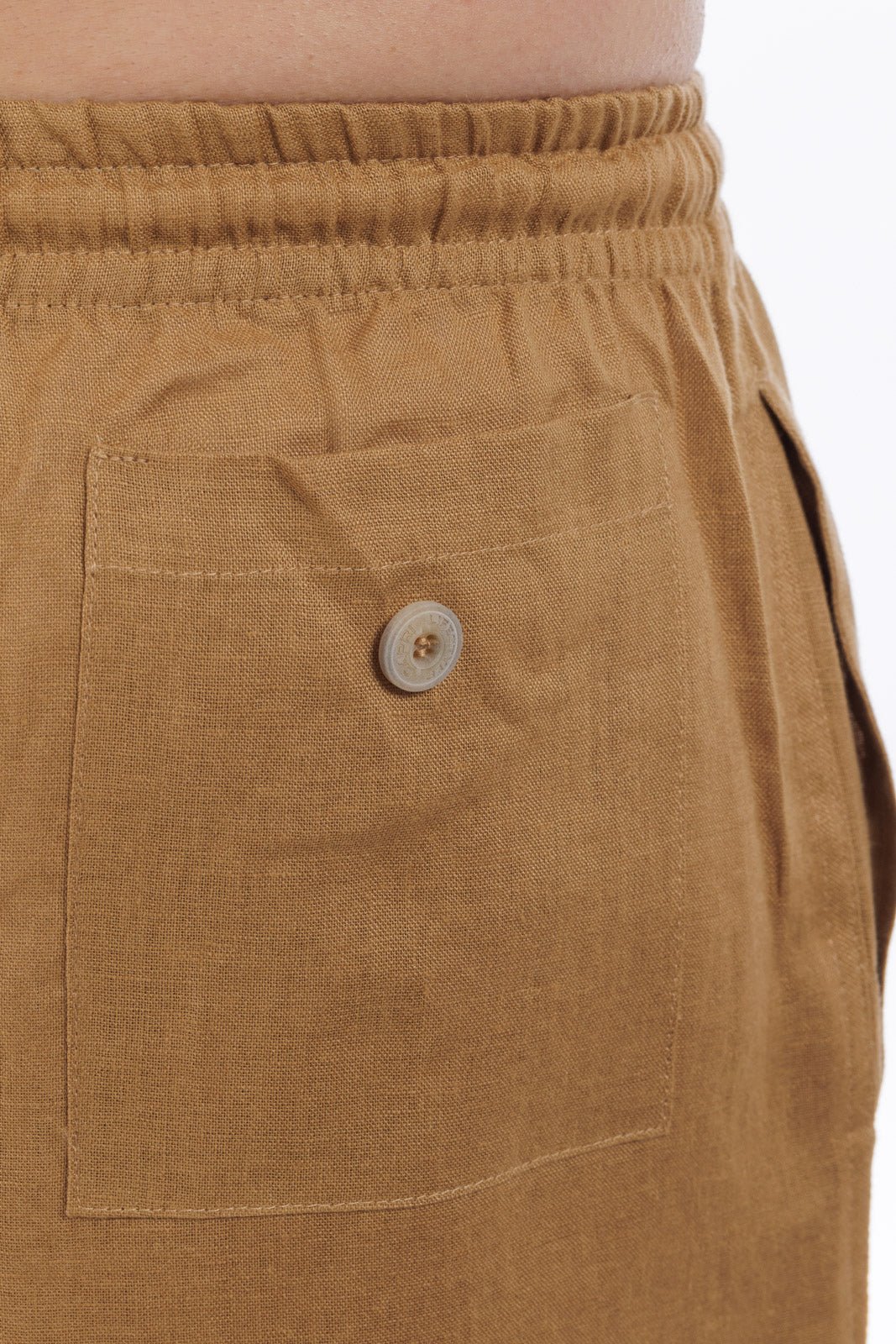 Linen Drawstring Shorts by CAPRI LIFESTYLE