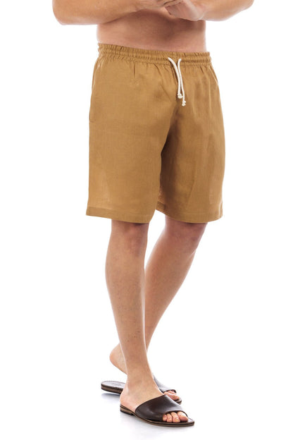 Linen Drawstring Shorts by CAPRI LIFESTYLE