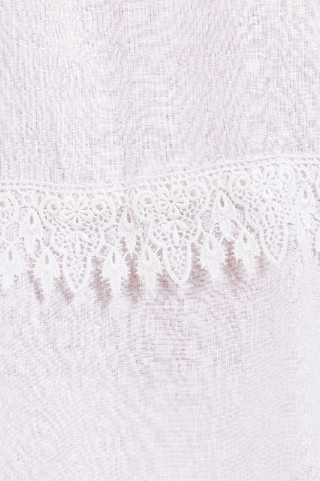 Linen Flare Coverup (with Lace details)