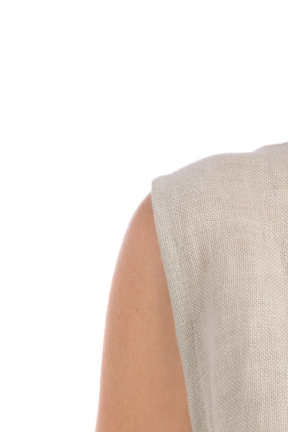 Linen Long Abaya Dress - by CAPRI LIFESTYLE