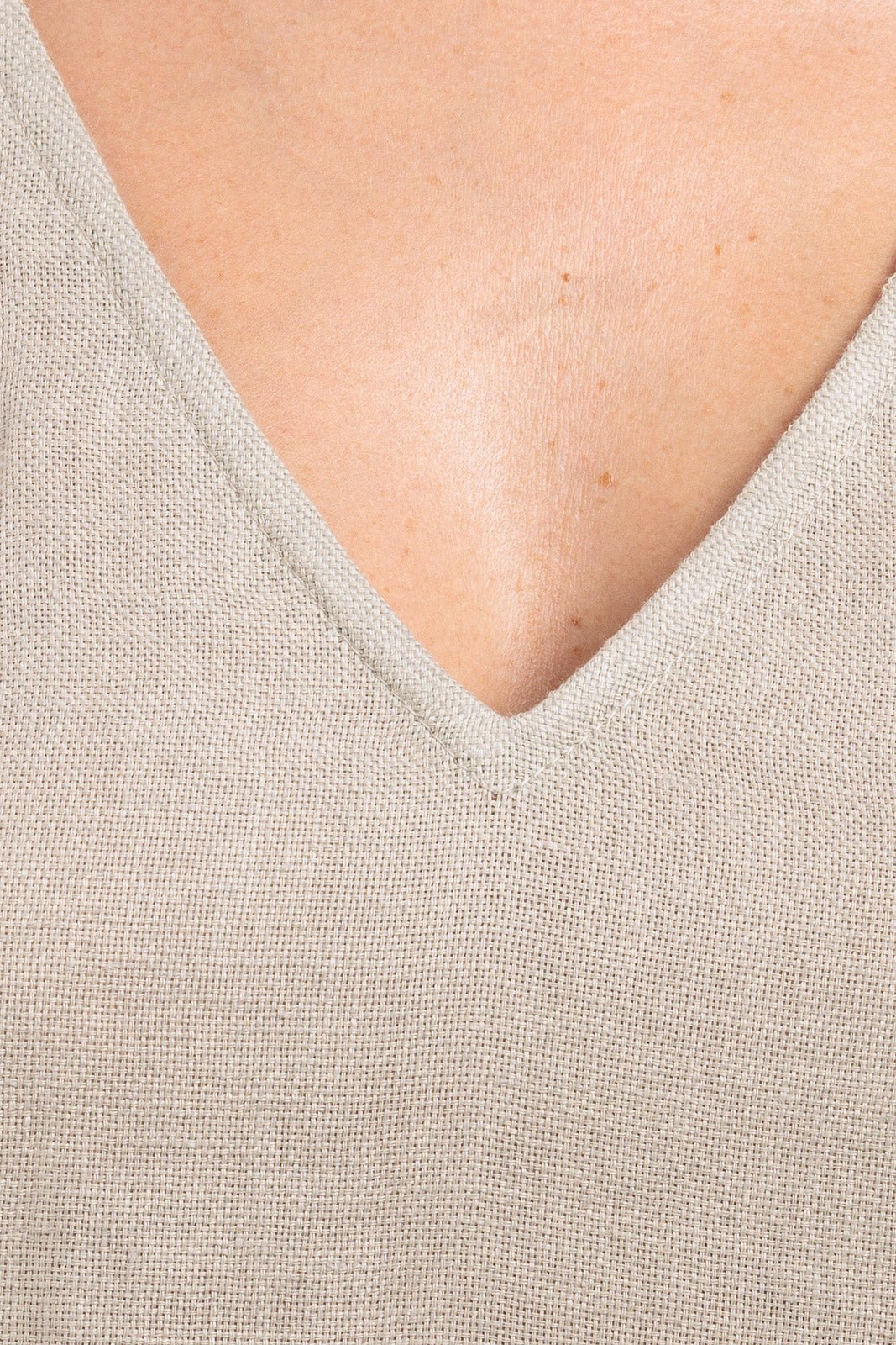 Linen Long Abaya Dress - by CAPRI LIFESTYLE