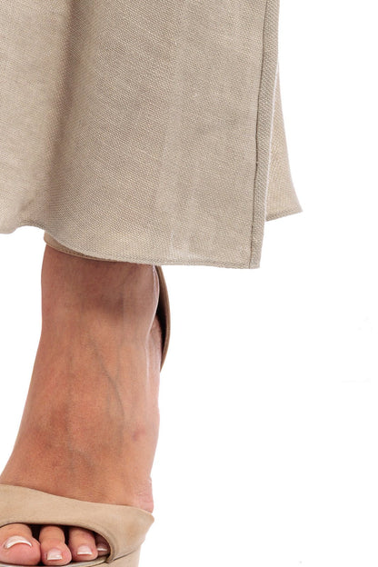 Linen Long Abaya Dress - by CAPRI LIFESTYLE