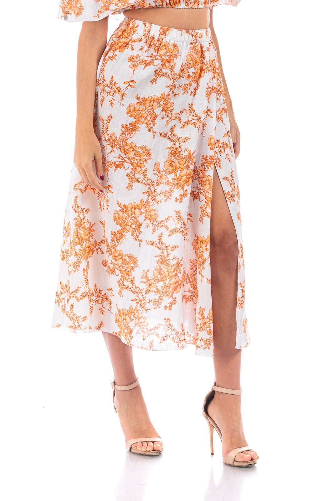 Linen Long Skirt - Women&