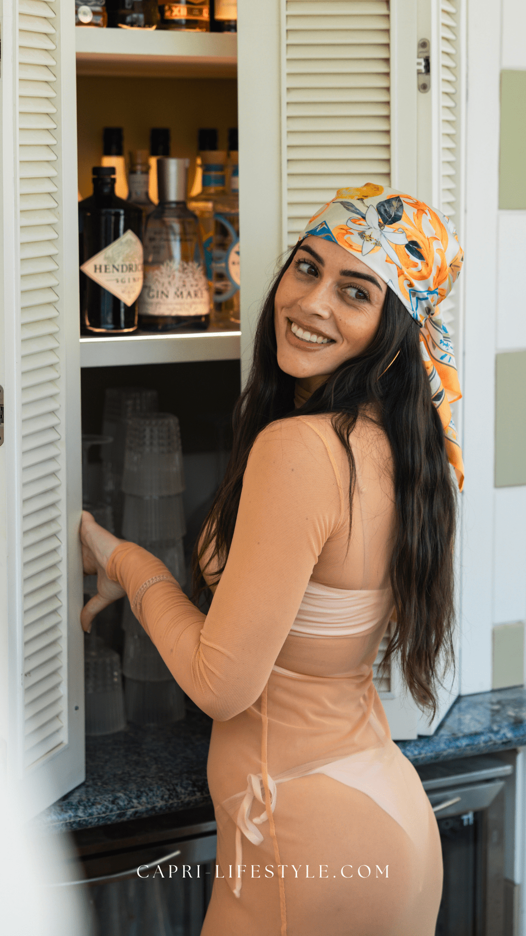 Long Bodycon Dress - by CAPRI LIFESTYLE