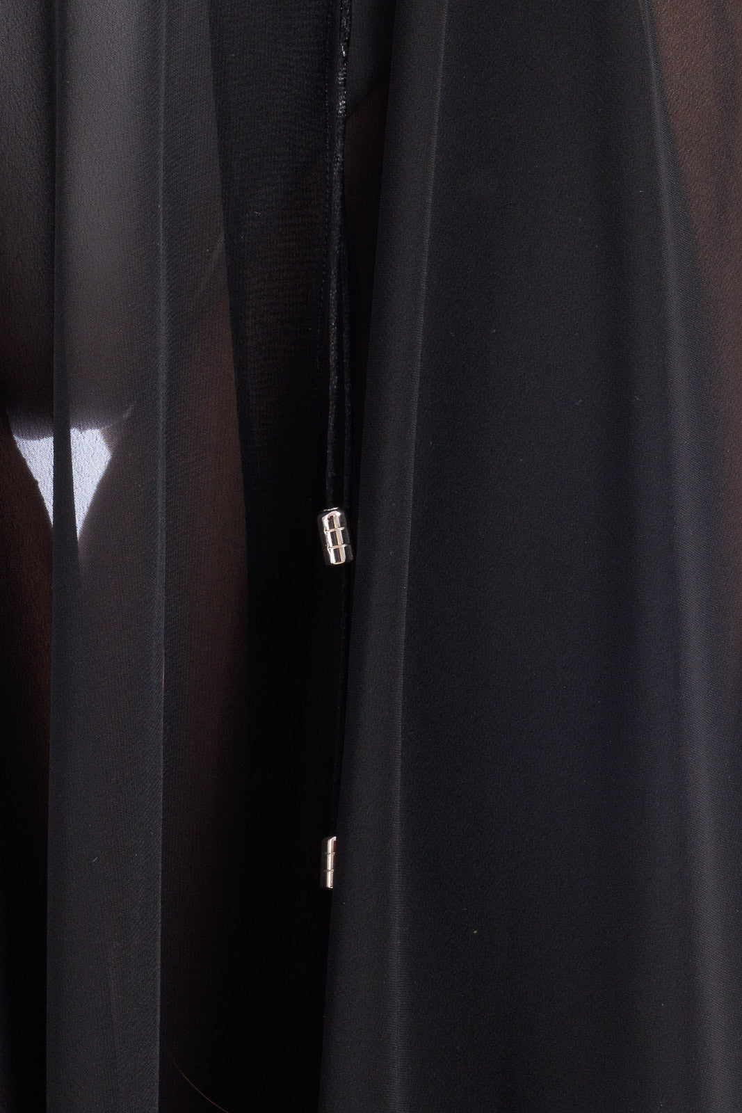 Long Plain Chiffon Robe Cover Up  (with lace finish)