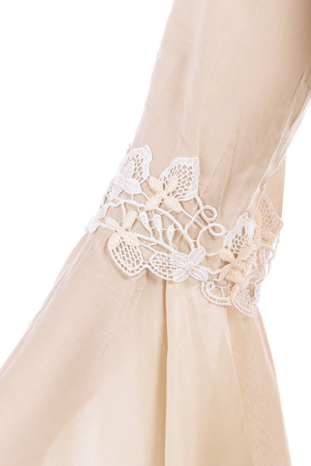 Long Wrap Dress (with lace finish)