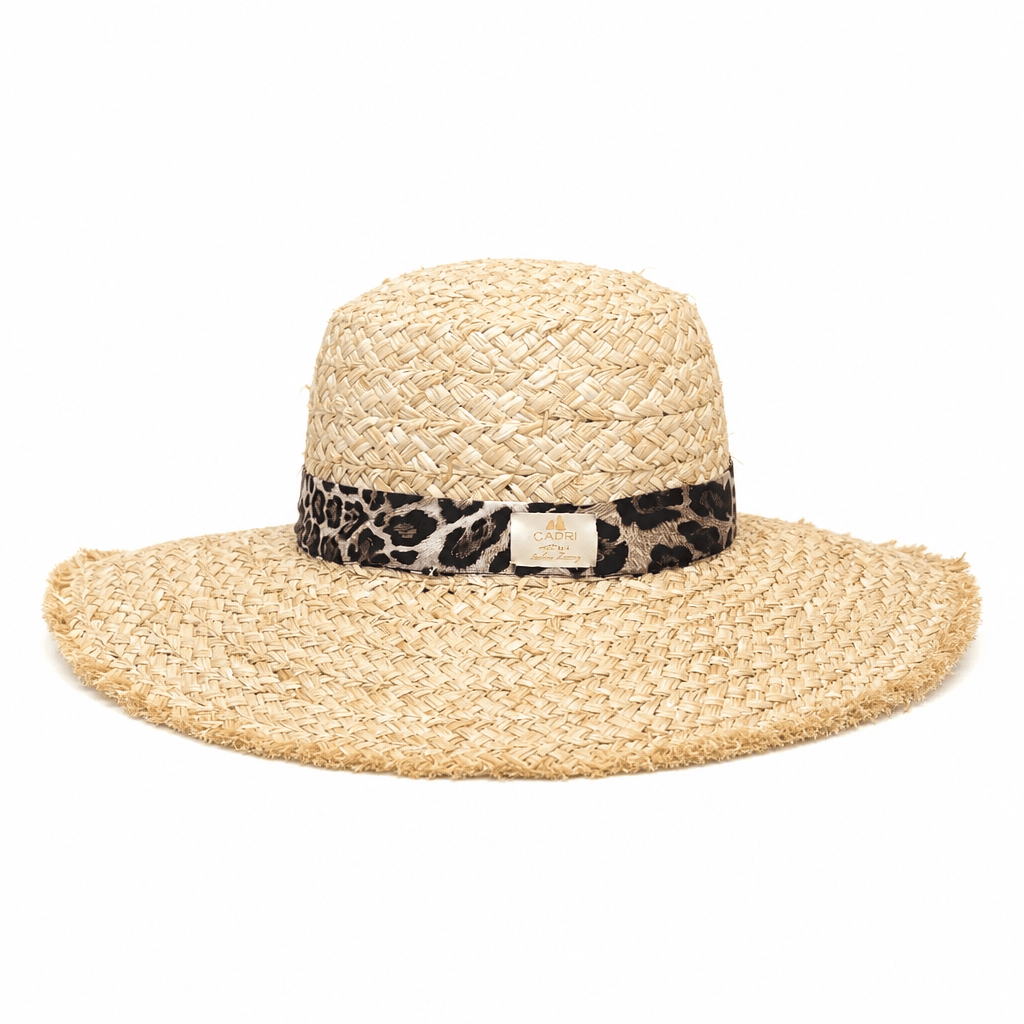 Natural Woven Frayed Edge Straw Hat - Hats - by CAPRI LIFESTYLE