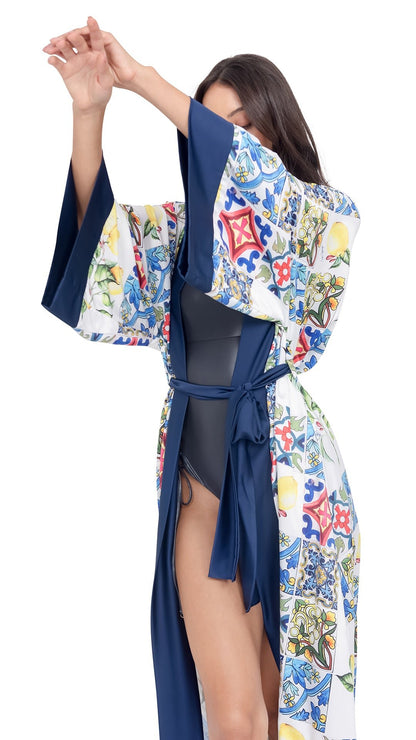 NERANO Long Robe with belt