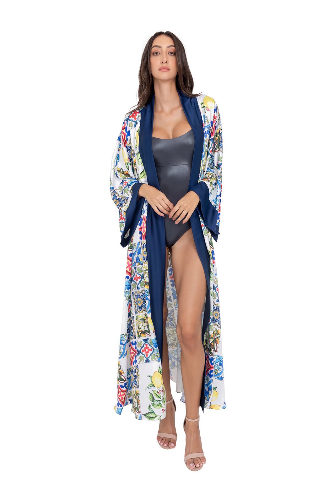 NERANO Long Robe with belt