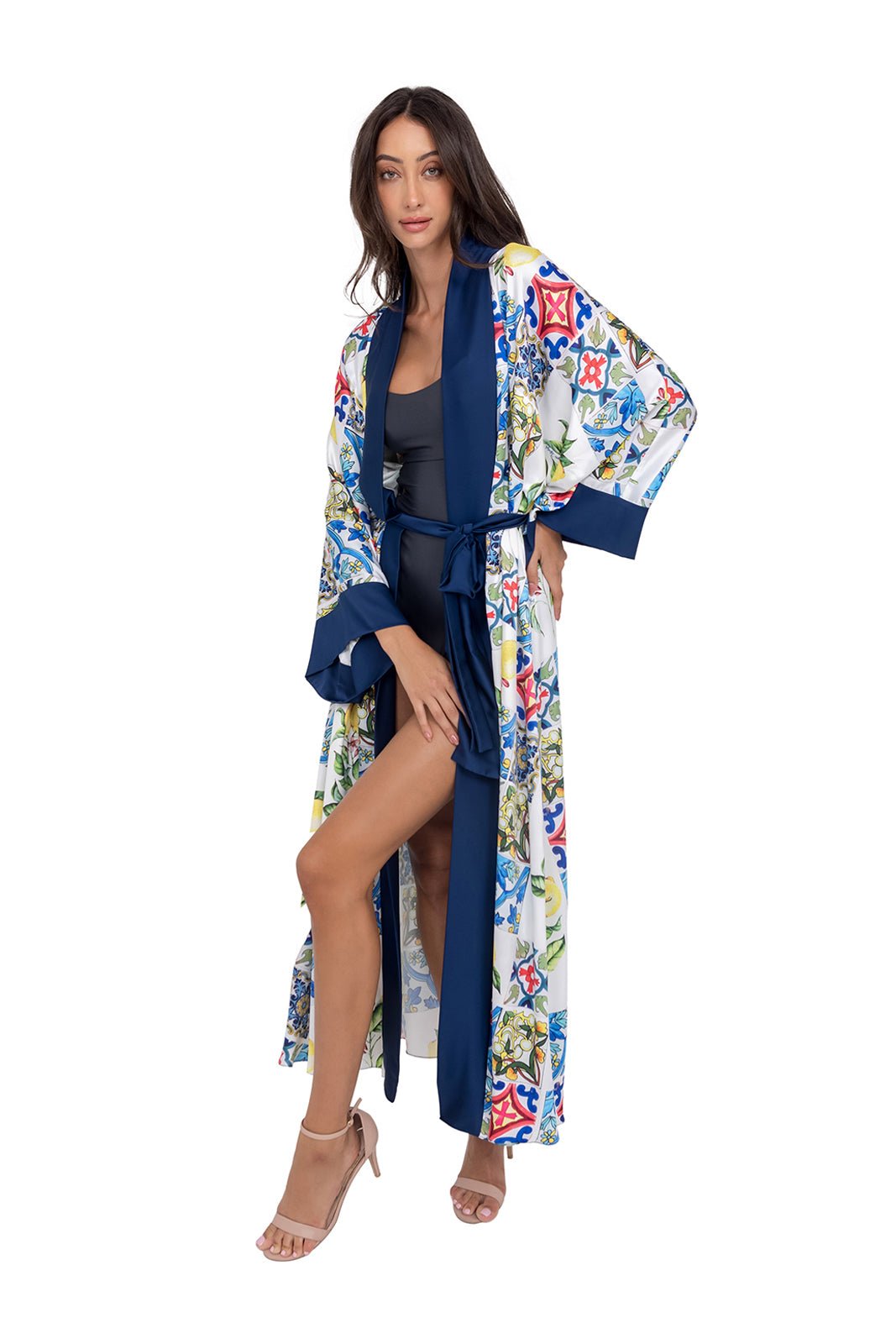 NERANO Long Robe with belt